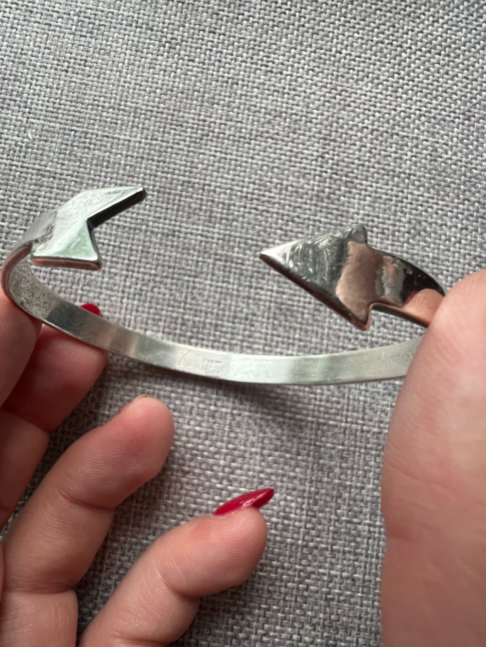 OFF THE CUFF Arrow Tip Sterling Silver Cuff Bracelet